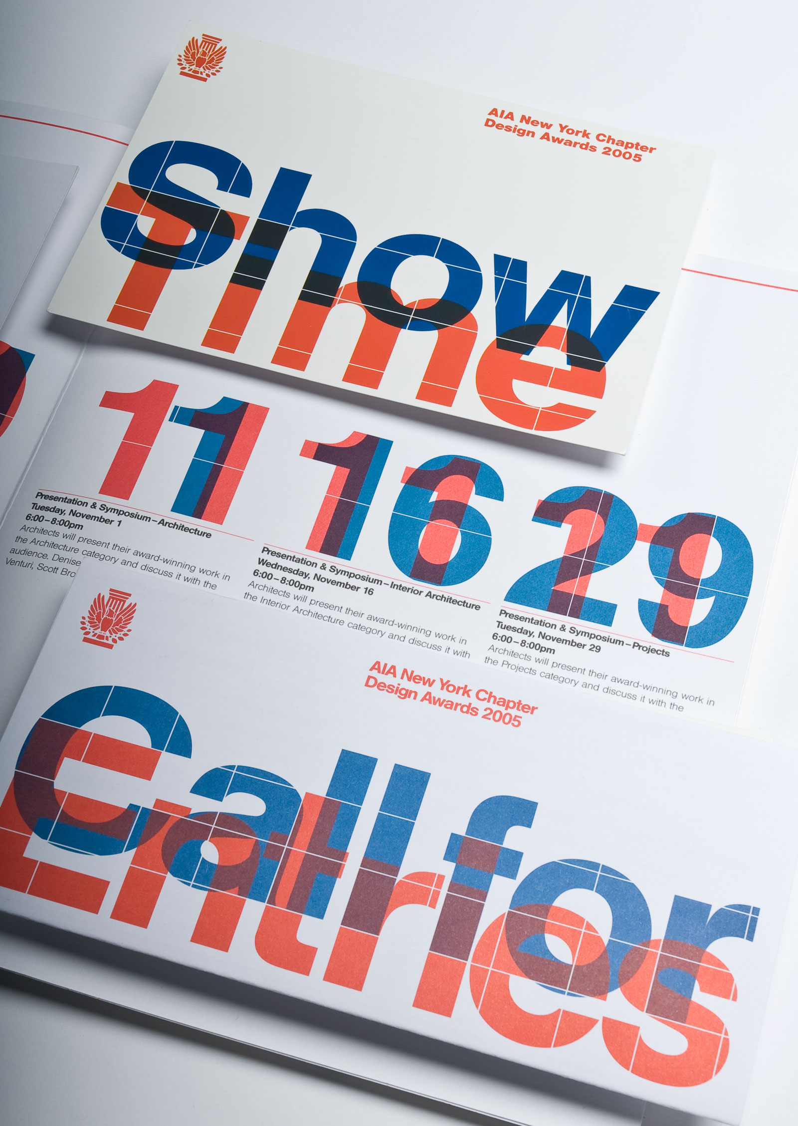 Print design for American Institute of Architects New York.