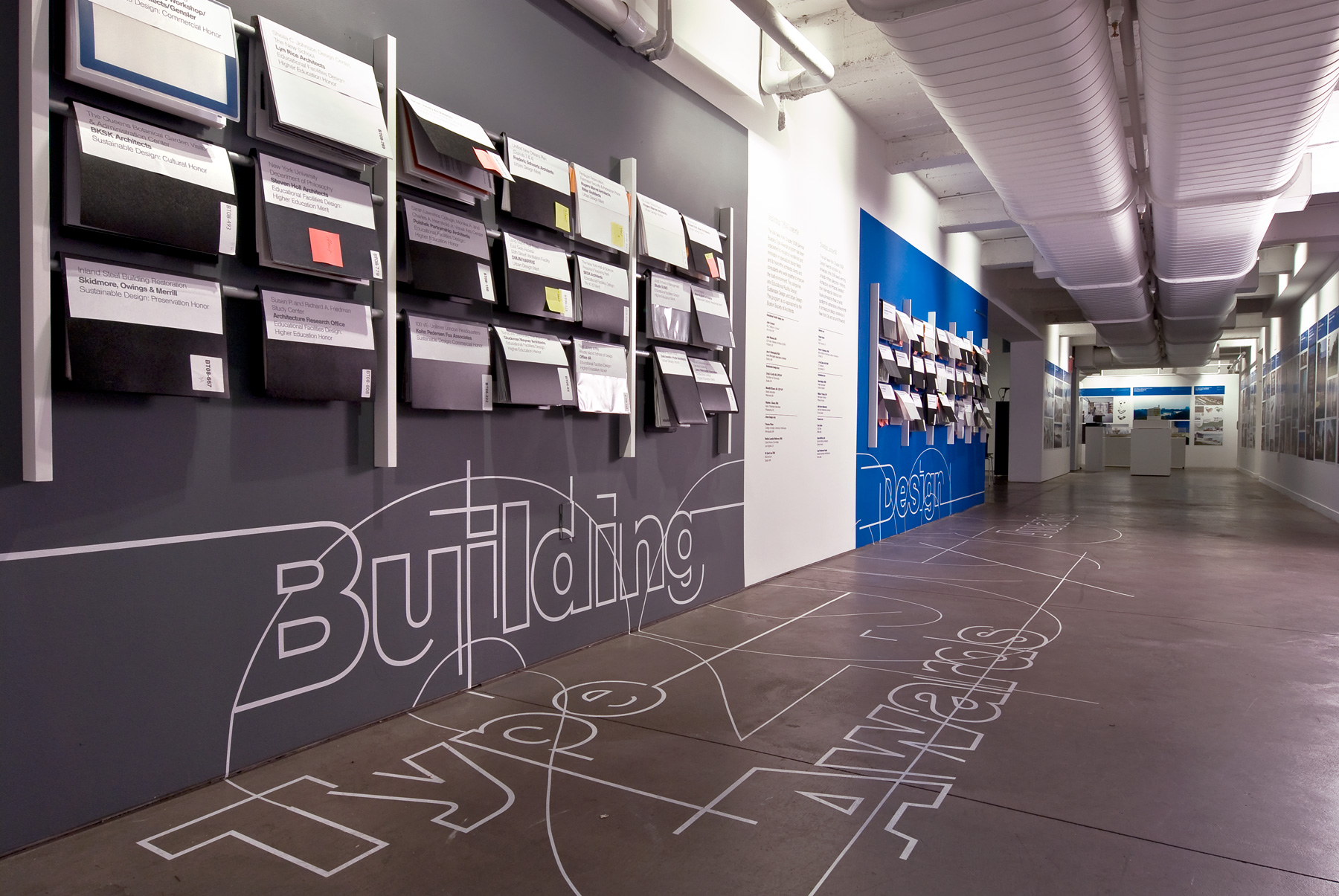 Interactive exhibition design for American Institute of Architects New York.