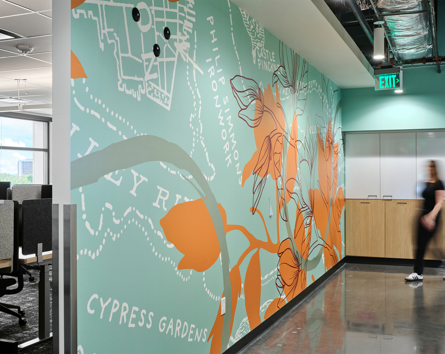 Wall graphics at South Carolina Tech Client