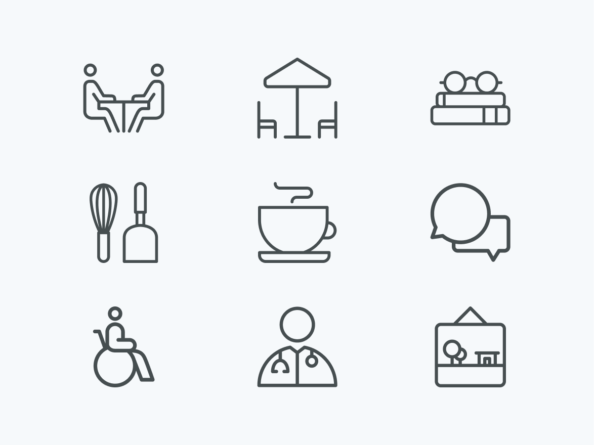 Iconography for Author Cafe