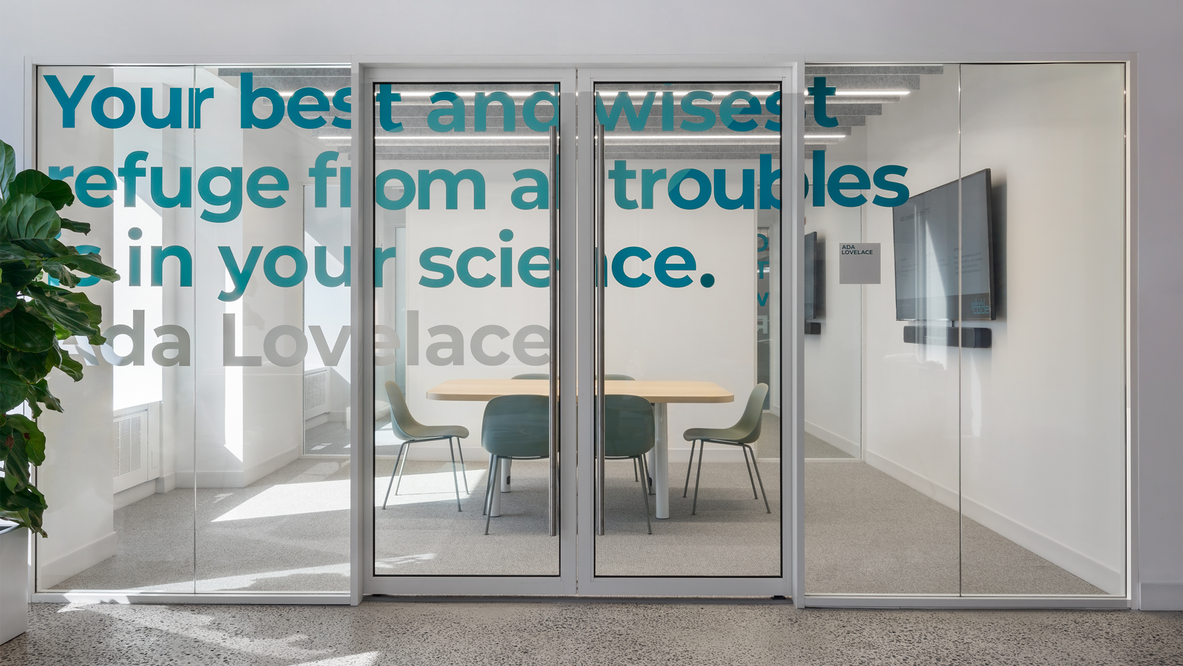 Glass graphics for Girls Who Code