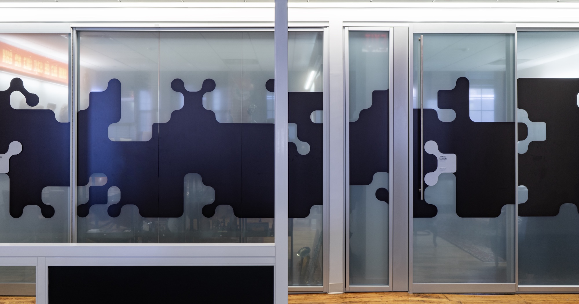 Glass graphics for Jigsaw