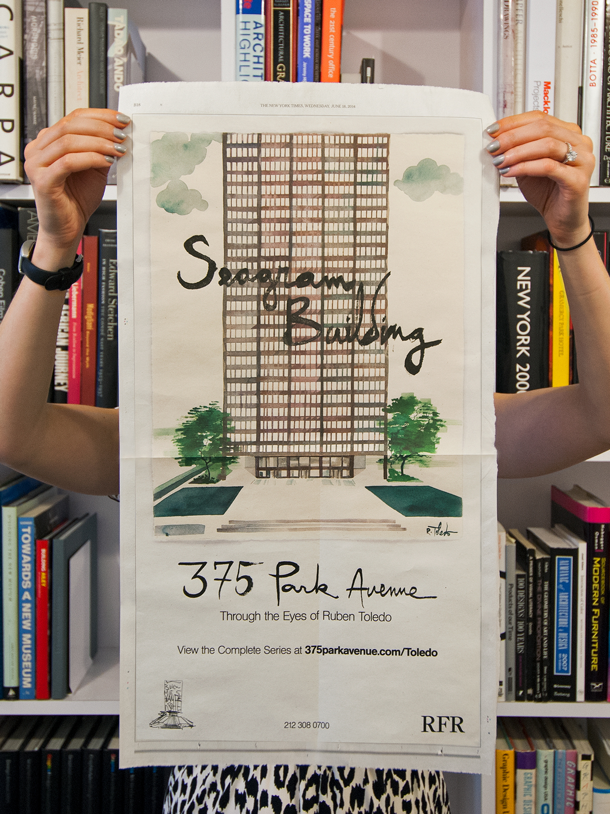 Print collateral for Seagram Building