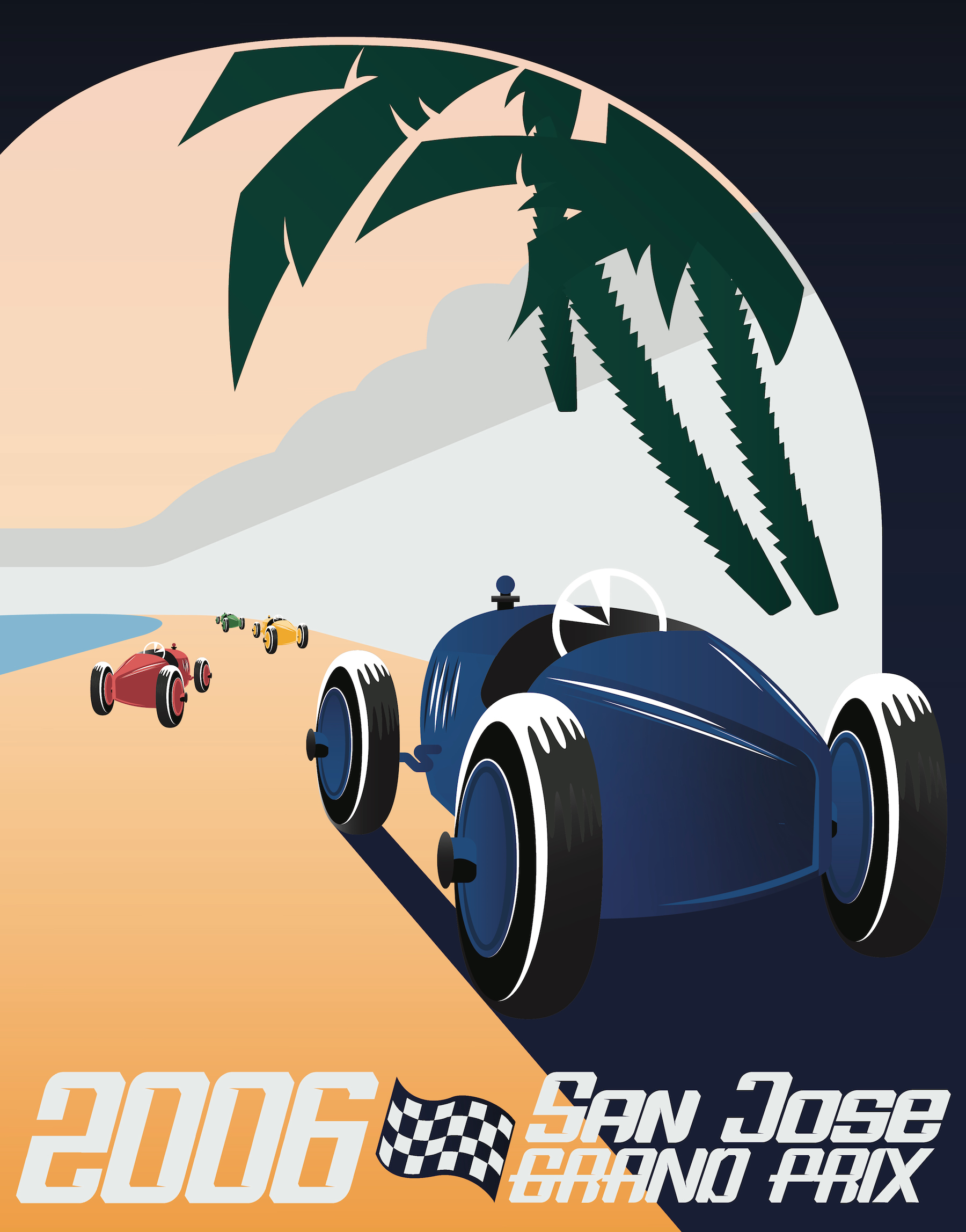 Poster graphics for Tasman 225