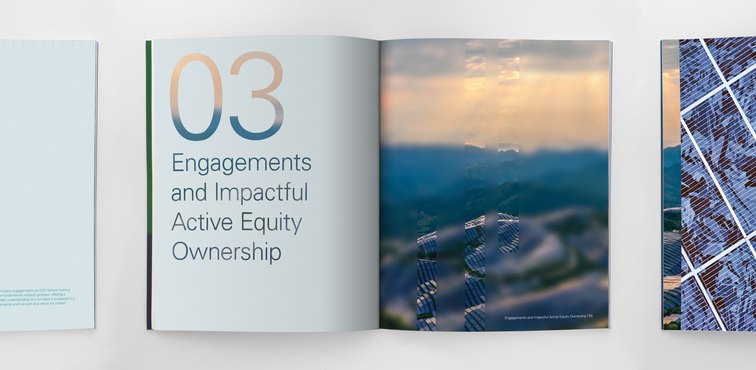 Print collateral for ClearBridge Stewardship Report 2023