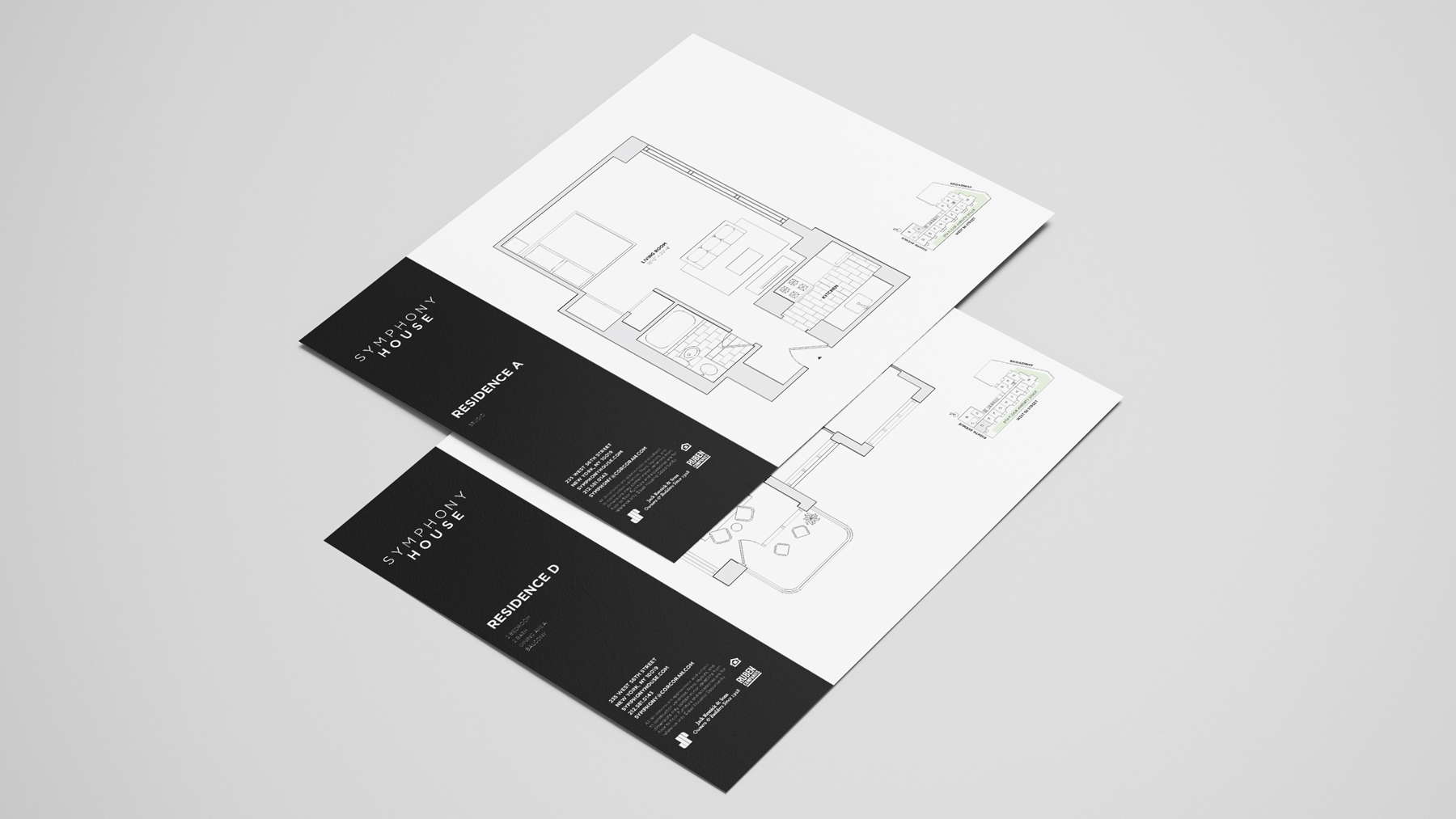Print collateral for Symphony House