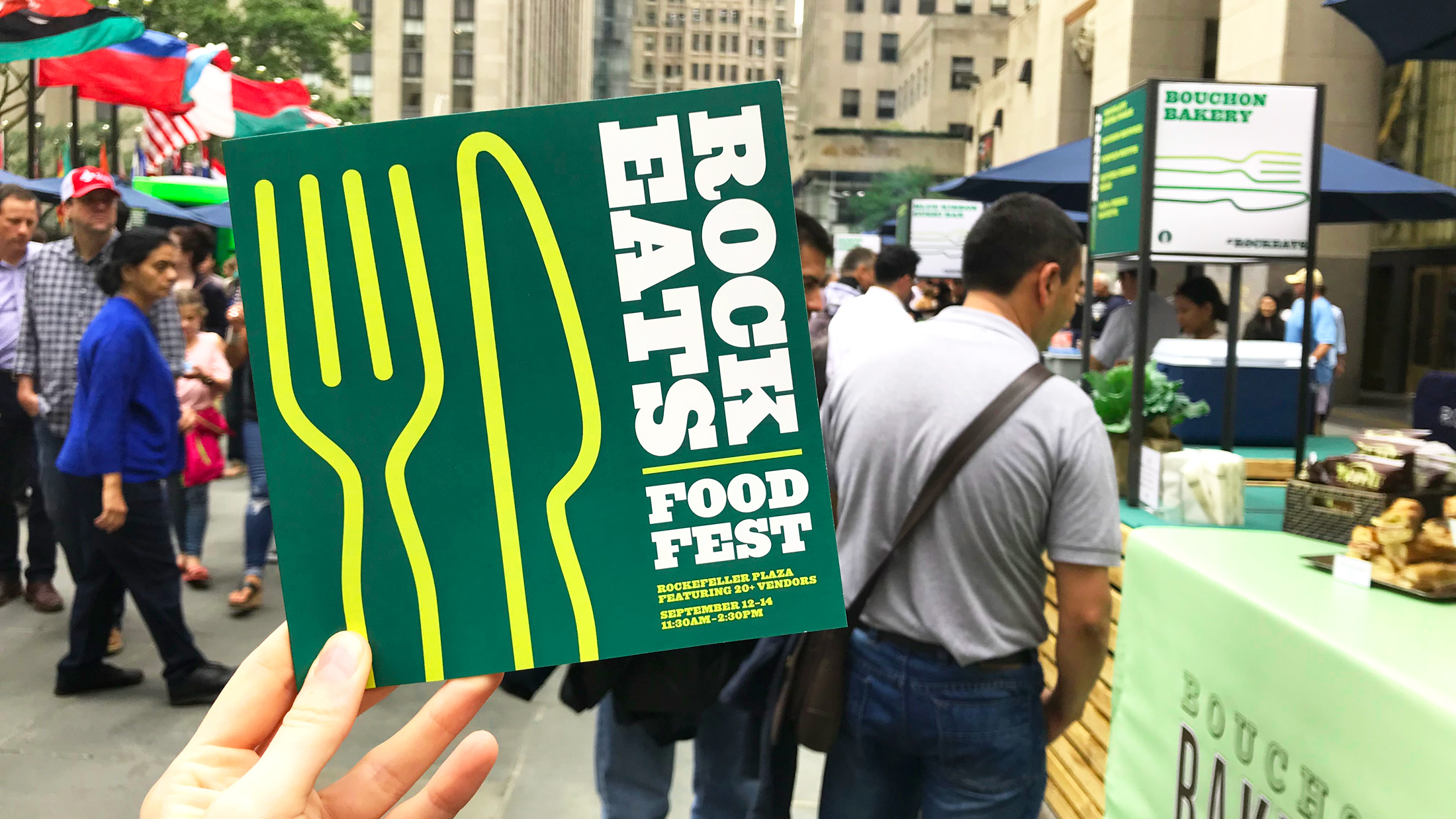 Print collateral for Fall Rock Eats Food Fest