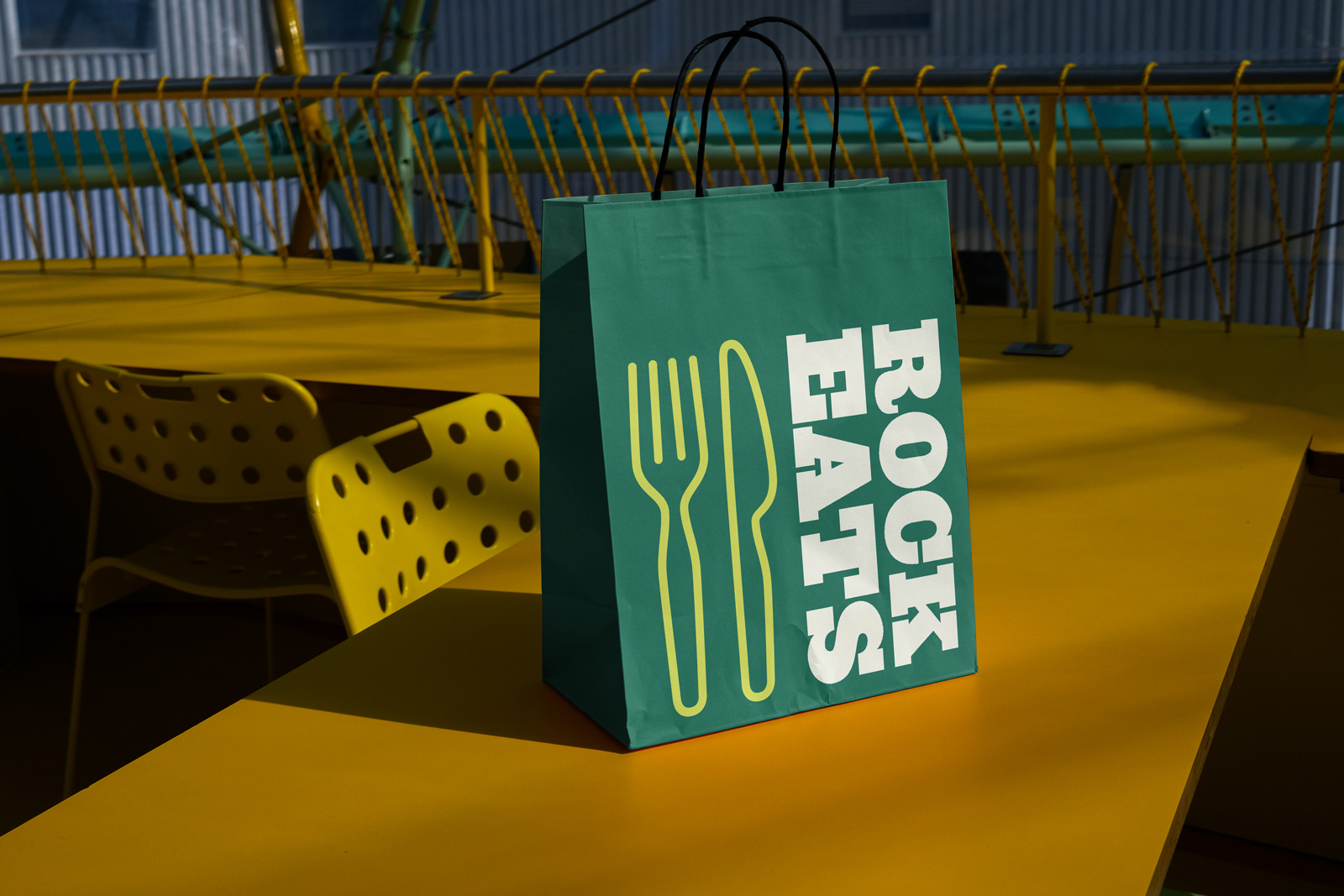 Bag design for Fall Rock Eats Food Fest