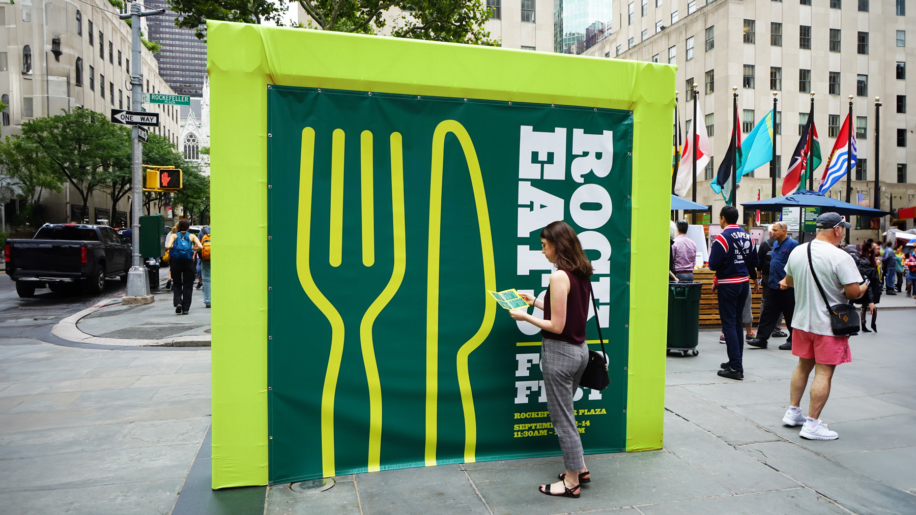 Signage for Fall Rock Eats Food Fest