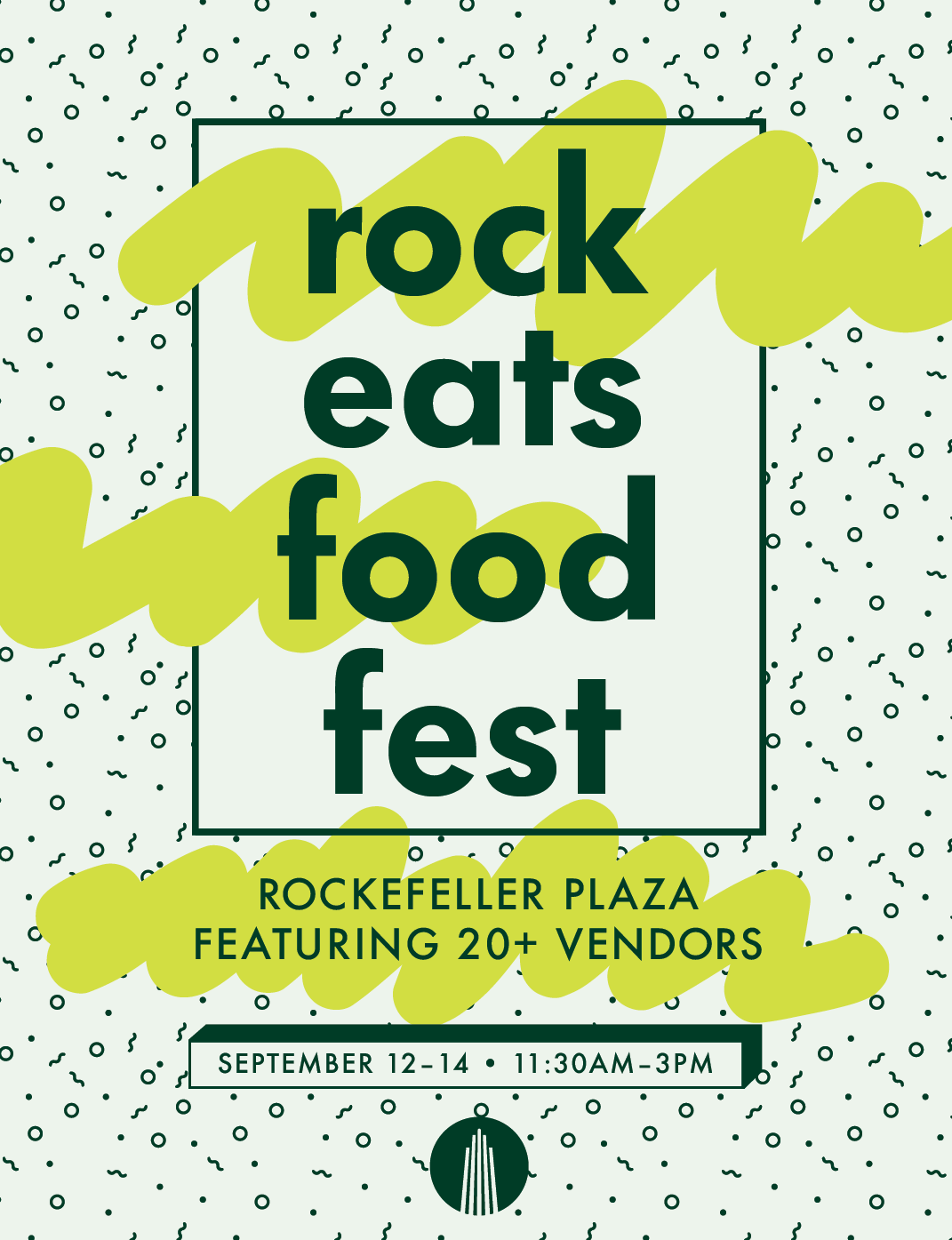Posters for Fall Rock Eats Food Fest