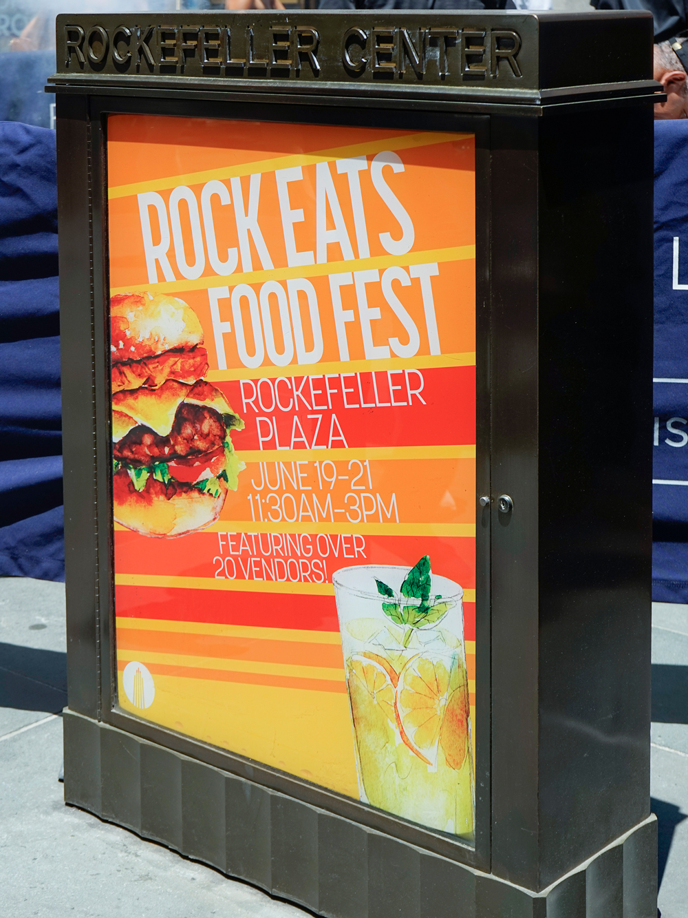 Signage for Fall Rock Eats Food Fest