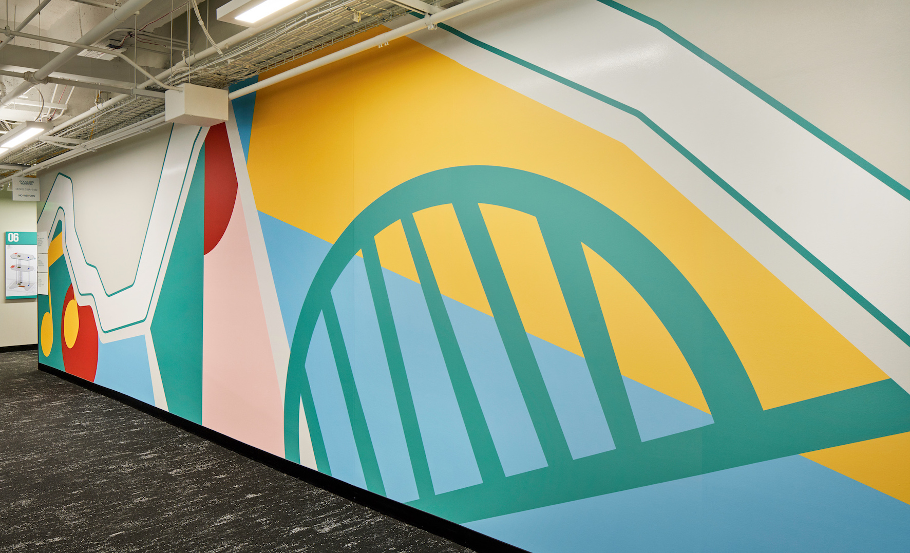Environmental graphics work for Technology Client based in Texas.